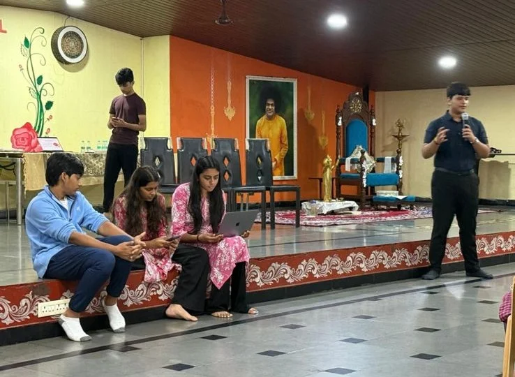 Orphanage delegates at the table